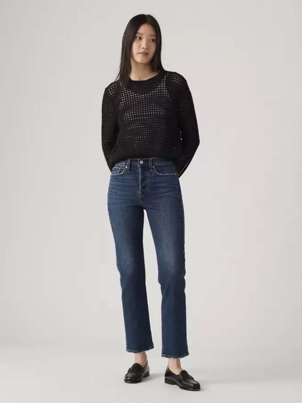 Wedgie Straight Ankle Jeans - Indifferent Indigo - Dark Wash